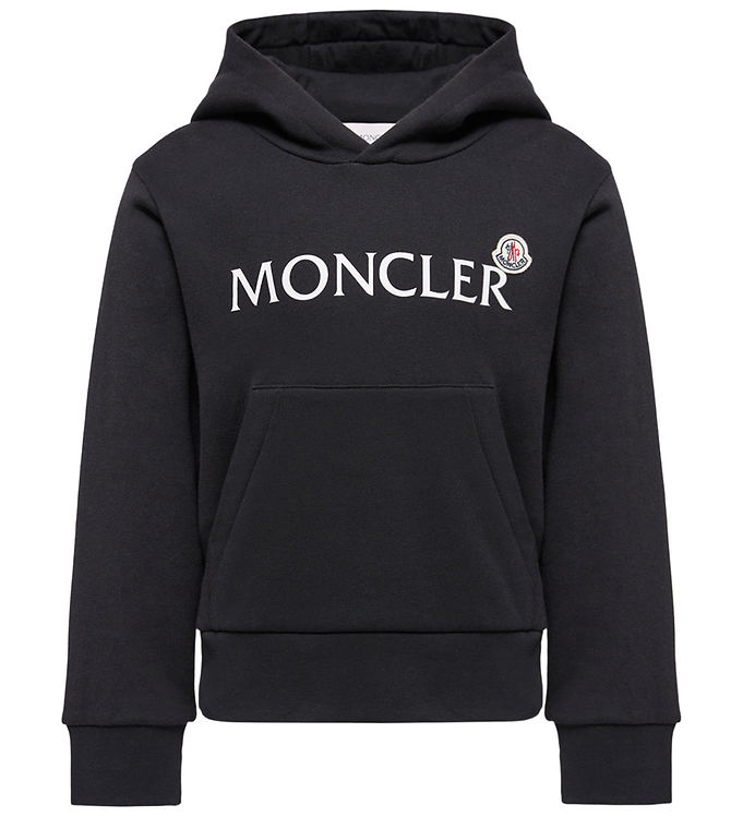 Moncler Hættetrøje - Sort m. Print