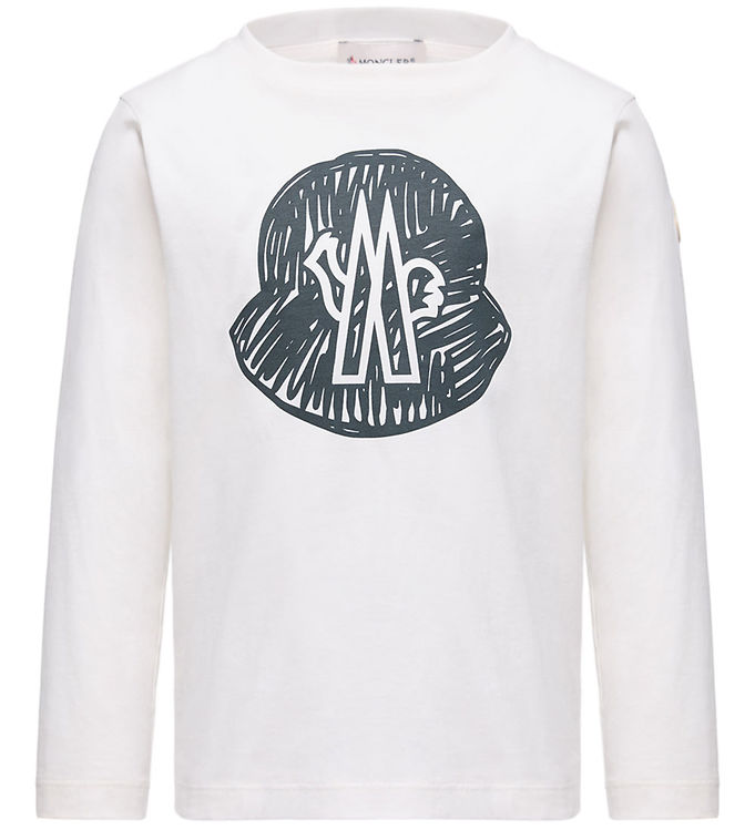 Moncler Bluse - Hvid m. Print