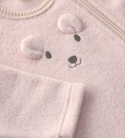 Minymo Fleecedragt - Peach Whip m. Mus