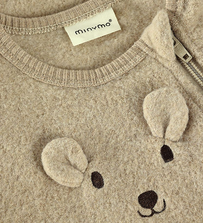 Minymo Fleecedragt - Crockery m. Mus