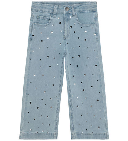 Minymo Jeans - Faded Denim m. Similisten