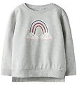 Name It Sweatshirt - NmfBissine - Light Grey Melange