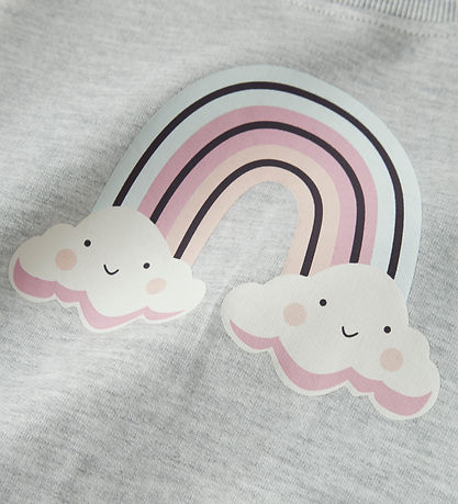 Name It Sweatshirt - NmfBissine - Light Grey Melange