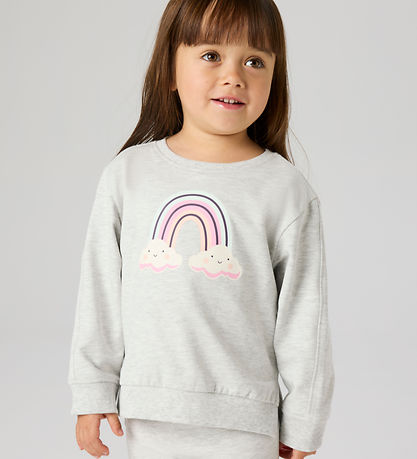 Name It Sweatshirt - NmfBissine - Light Grey Melange