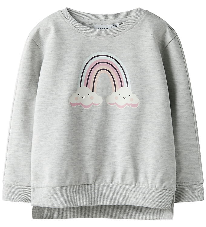 Name It Sweatshirt - NmfBissine - Light Grey Melange