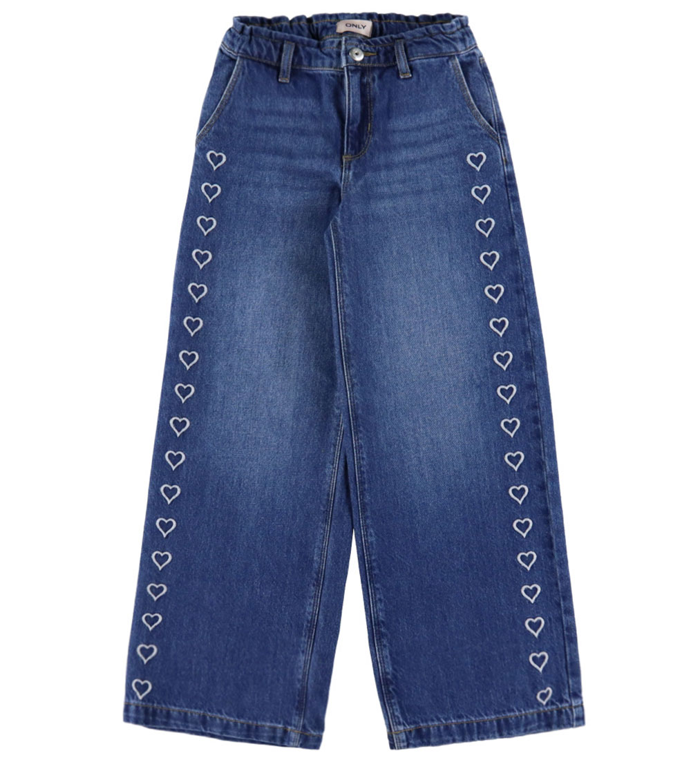 Kids Only Jeans - Weit - Denim - KogComet - Medium+ Blue Denim/H - Kids Only - 12 Jahre (152) - Jeans