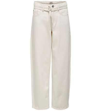 Kids Only Jeans - Straight - KogGianna - Ecru