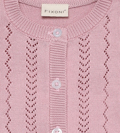 Fixoni Cardigan - Strik - Bleached Mauve