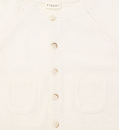 Fixoni Cardigan - Strik - Antique White