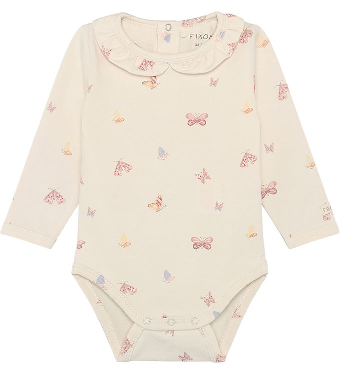 Fixoni Body l/æ - Bleached Mauve m. Sommerfugle