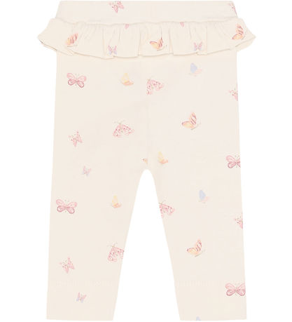 Fixoni Leggings - Bleached Mauve m. Sommerfugle