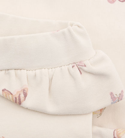 Fixoni Leggings - Bleached Mauve m. Sommerfugle