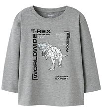 Name It Bluse - NmmBryso - Grey Melange