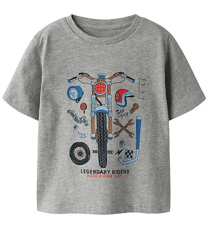 Name It T-shirt - NmmBo - Grey Melange