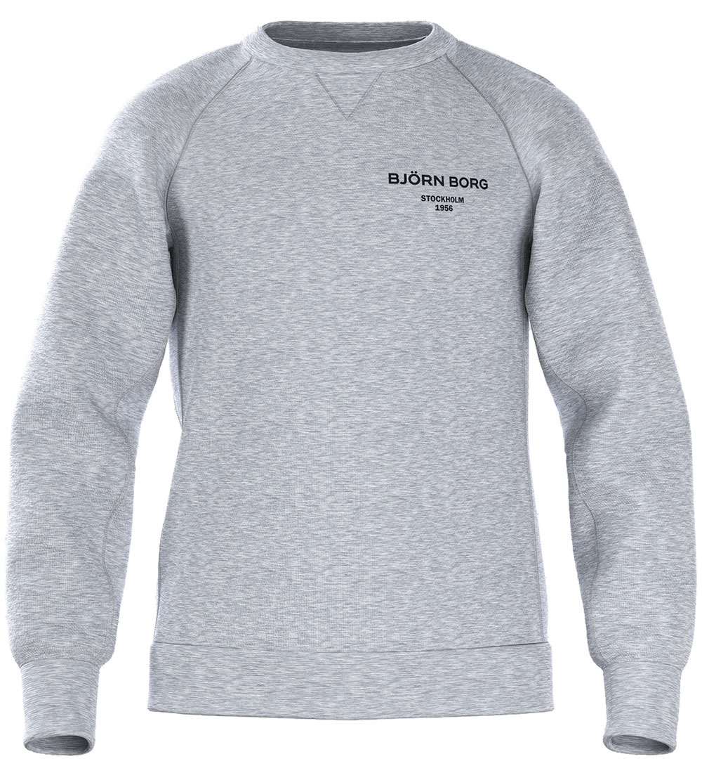 Bjrn Borg Sweat-shirt - Essential 1 - Light Grey Melange - Bjrn Borg - 7-8 ans 122-128 - Sweat-shirt 28 €