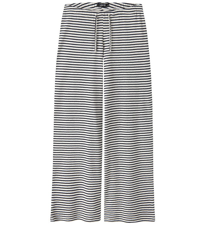 LMTD Bukser - Wide - NlfSeher - Navy Blazer/Hvid