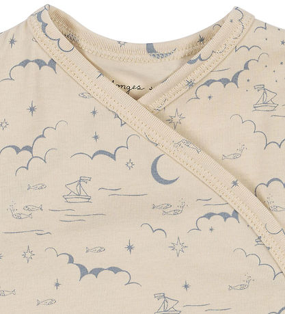 Konges Sløjd Slå-om Body l/æ - Cielo Marino