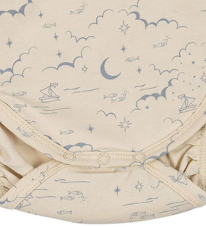 Konges Sløjd Slå-om Body l/æ - Cielo Marino