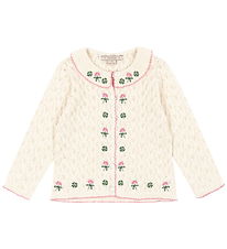 Konges Sløjd Cardigan - Strik/Hulmønster - Rosier - Off White