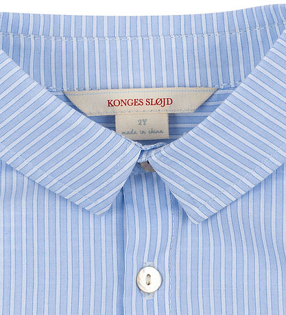 Konges Sløjd Skjorte - Wes - Blue Stripe