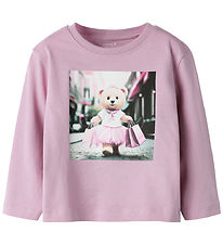 Name It Bluse - NmfVotea - Dawn Pink/Shopping Bear