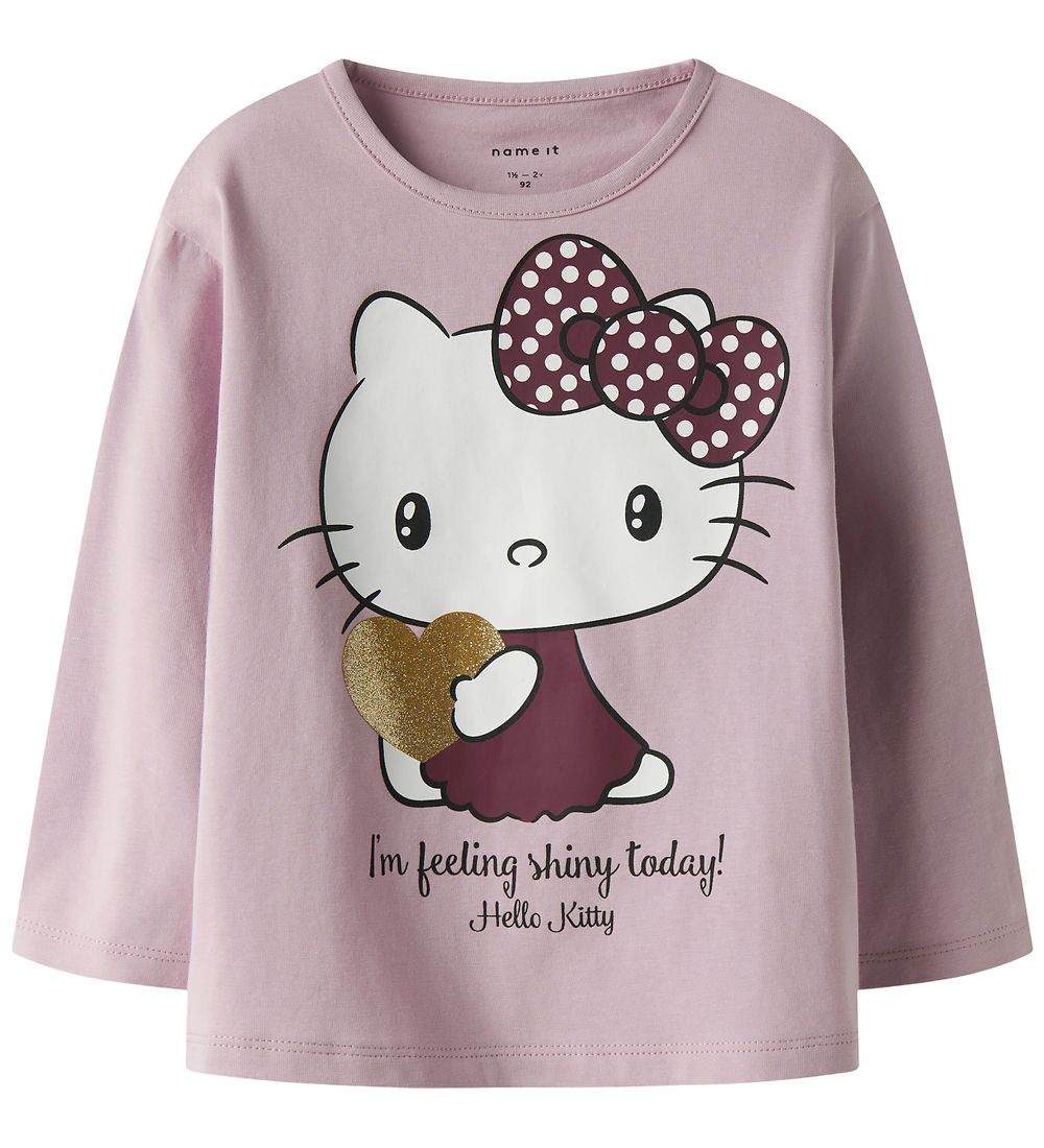 Name It Bluse - NmfObba - Hello Kitty - Erinnerungsstück Lilac - Name It - 2 Jahre (92) - Blusen