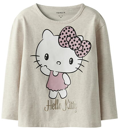 Nam eiT Bluse - NmfObba - Hello kitty - Peyote Melange