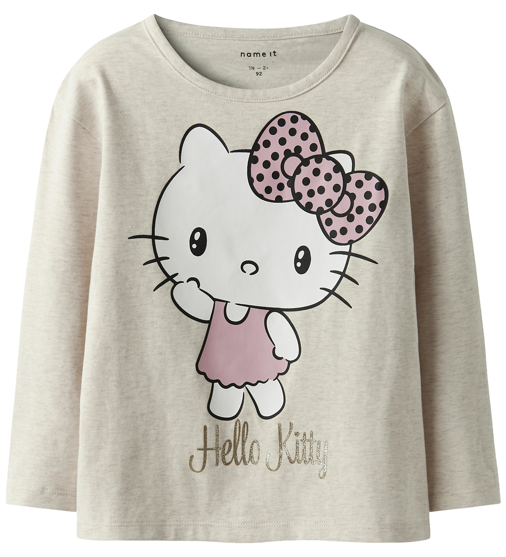 Name It Shirt - NmfObba - Hello Kitty - Peyote Melange - Name It - 2 jaar (92) - Shirts