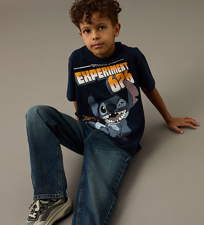 Name It T-shirt - NkmOraz - Stitch - Navy Blazer