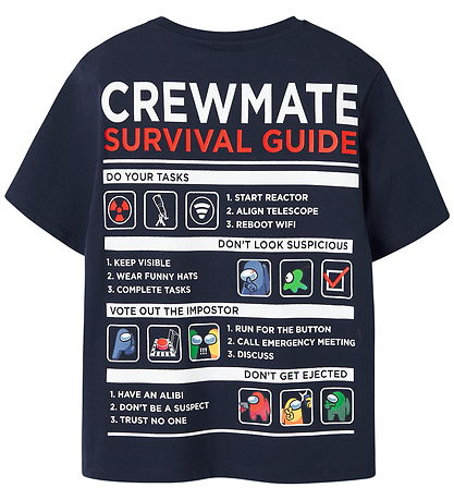 Name It T-shirt - NkmDise - Amongus - Navy Blazer