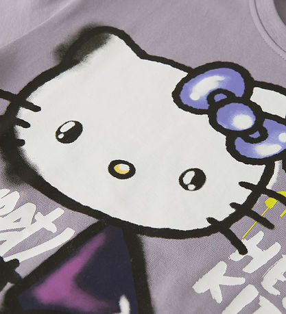 Name It T-shirt - NkfDyda - Hello Kitty - Lavender Gray