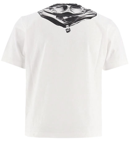 C.P. Company T-shirt - Gauze White m. Sort