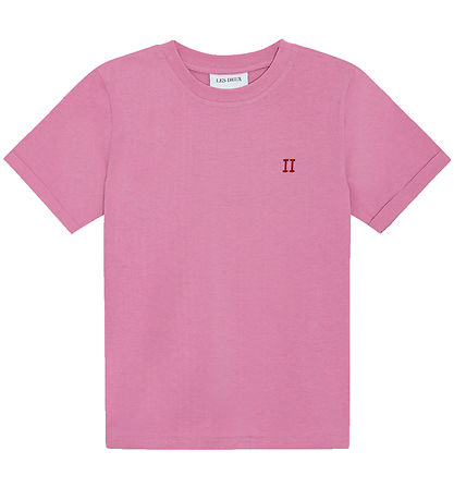 Les Deux T-shirt - Noregaard Contrast - Crocus Pink