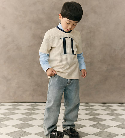 Les Deux T-shirt - Bronson Encore - Eggnog White m. Sort