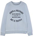 Zadig & Voltaire Sweatshirt - Pale Blue w. Print