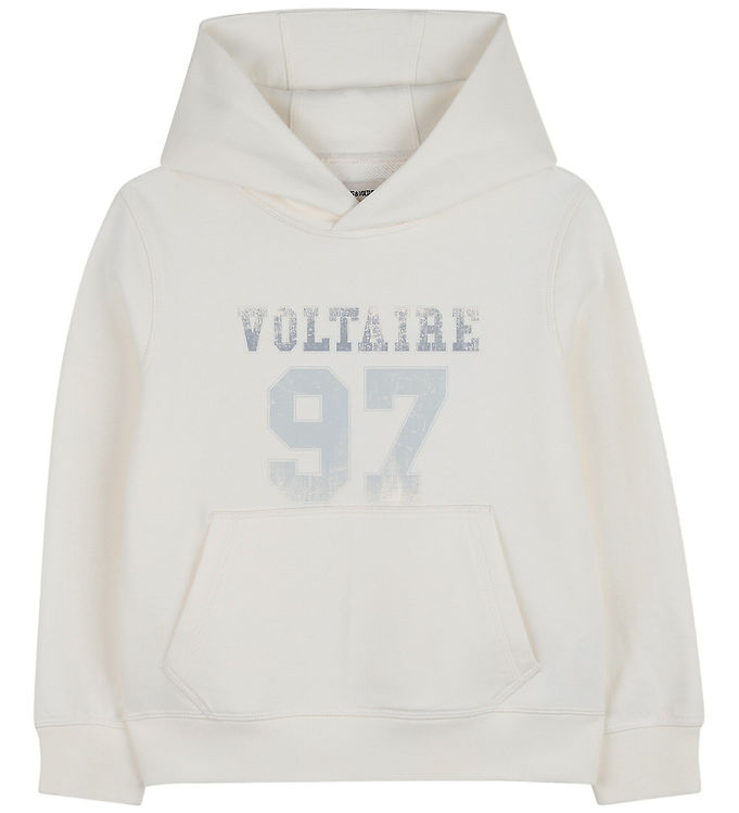 Zadig & Voltaire Hættetrøje - Off White m. print