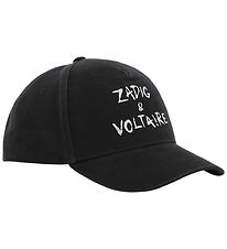 Zadig & Voltaire Kasket - Sort m. Hvid