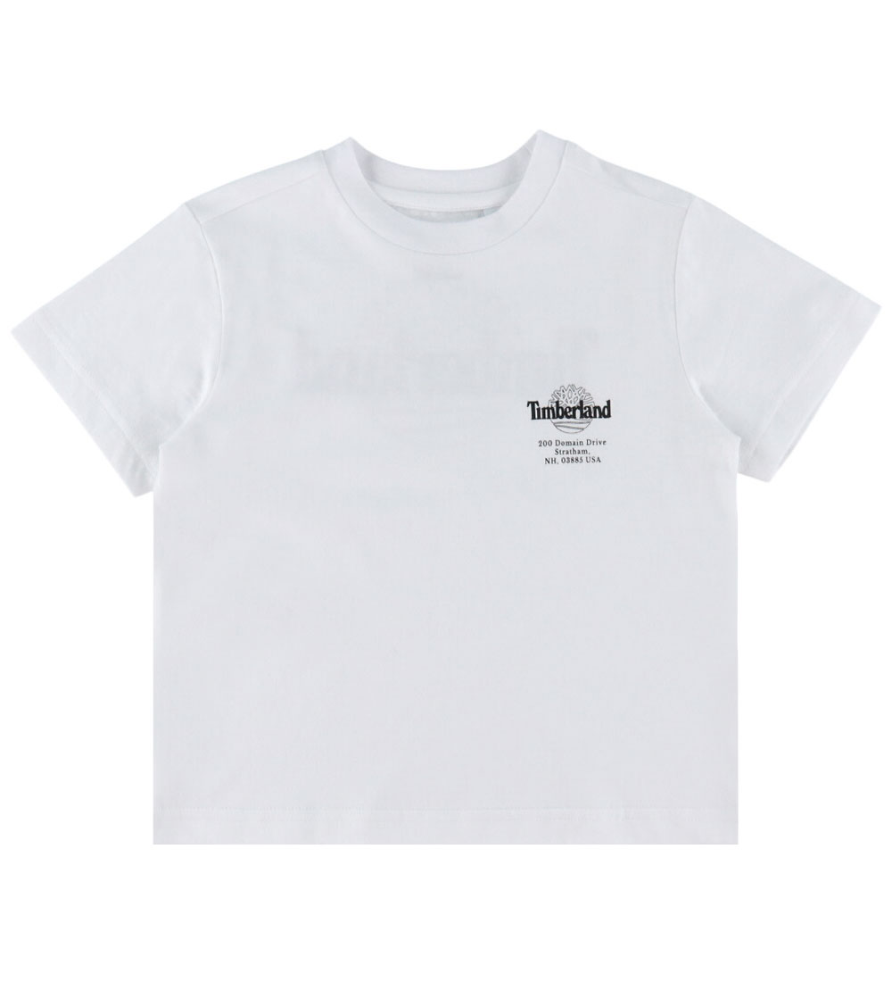 Timberland T-Shirt - Weiß m. Logo - Timberland - 5 Jahre (110) - T-Shirts