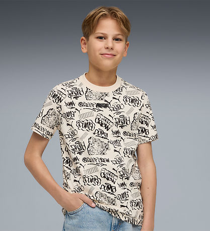 Puma T-shirt - MID90S AOP - White