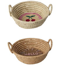 Rice Kurv - 13 cm - Raffia - Assorteret