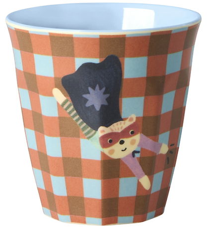 Rice Kopper - Melamin - 6 stk. - 160 ml - Hero Print/Grøn