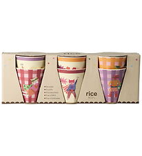 Rice Cups - Melamine - 6 pcs - 160 mL - Hero Print/Pink