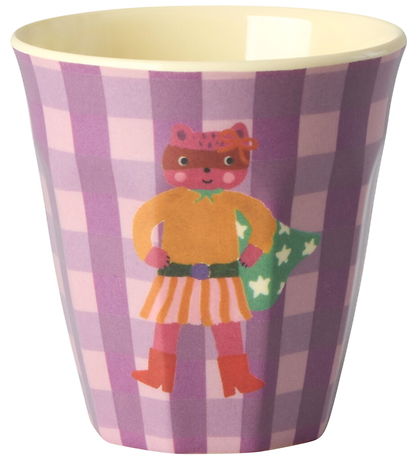 Rice Kopper - Melamin - 6 stk. - 160 ml - Hero Print/Pink