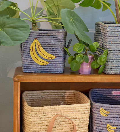 Rice Kurv - Raffia - 20x20 cm - Big Banana Embroidery