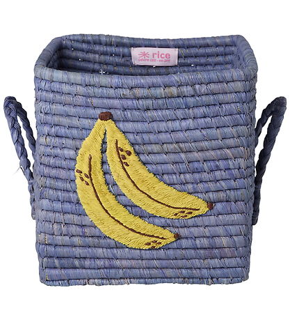 Rice Kurv - Raffia - 20x20 cm - Big Banana Embroidery