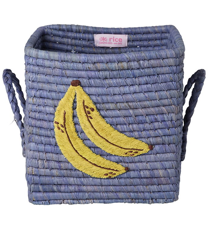 Rice Kurv - Raffia - 20x20 cm - Big Banana Embroidery