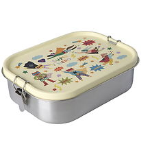 Rice Madkasse - Rustfrit Stål - Stor - m. 2 Rum - Hero/Cream