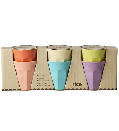 Rice Kopper - Melamin - 6 stk. - 160 ml - Glory Days Colors