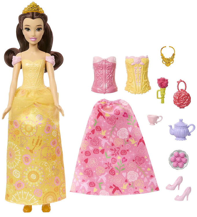 Disney Princess Dukke - 2-i-1 - 31 cm - Storytelling Belle