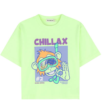 Billieblush T-shirt - Green Lemon m. Print